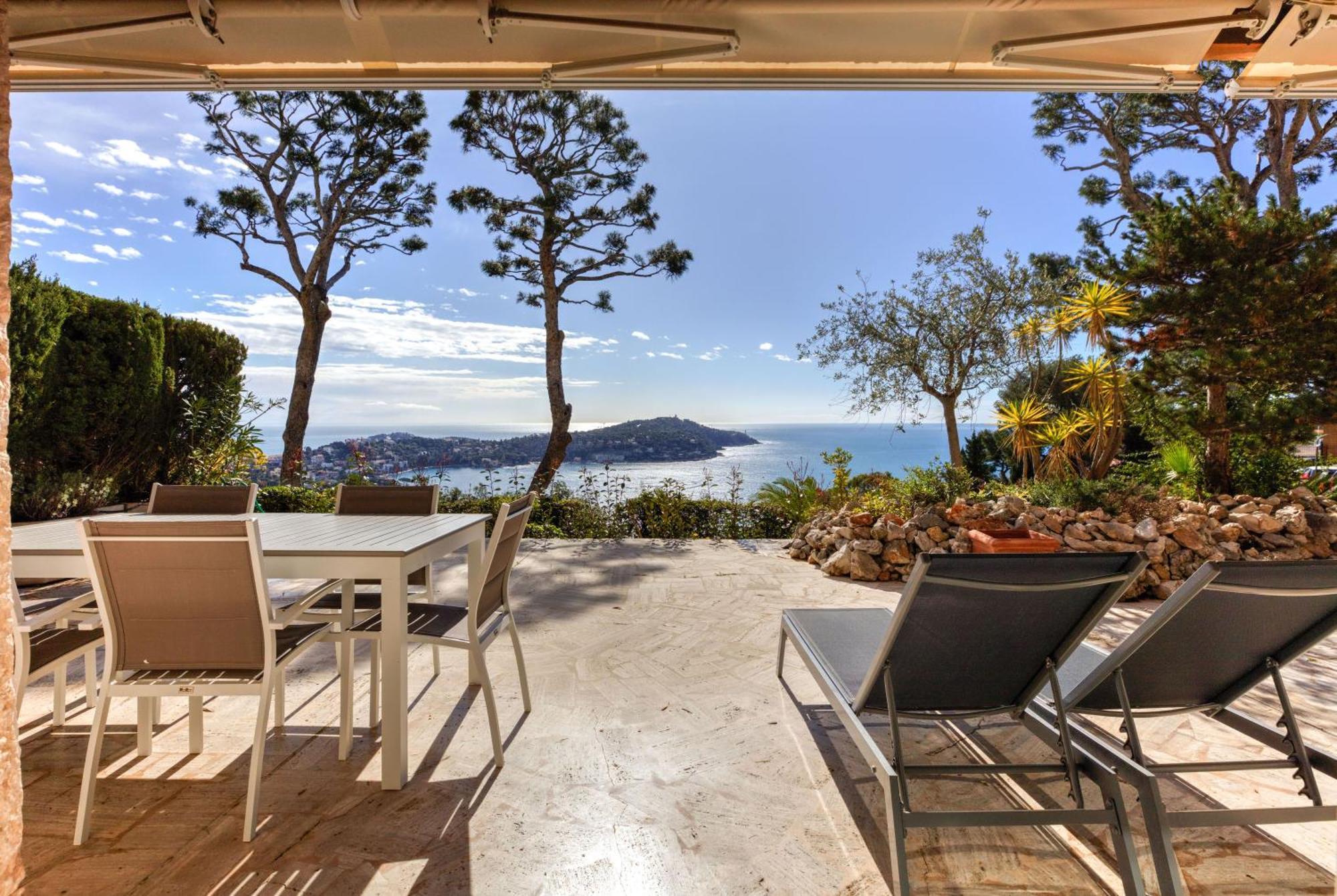 Giant Terrace On A Stunning View Lejlighed Villefranche-sur-Mer Eksteriør billede
